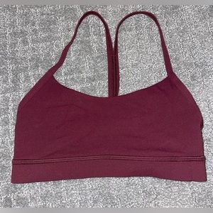 Maroon lululemon sports bra
